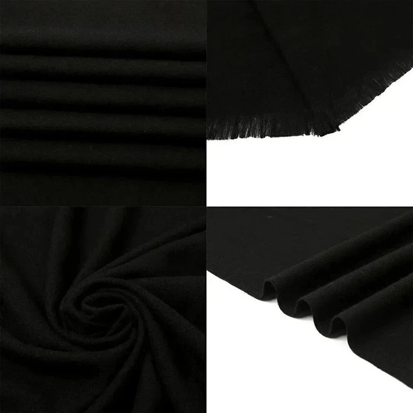 Swat Pany Scarf For Women Winter Pashmina Shawls For Women Wedding Shawls -Black - Picture 7 of 7